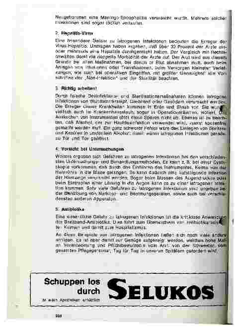 Vorschauseite 2: Gefahren und Möglichkeiten einer iartogenen Infektion