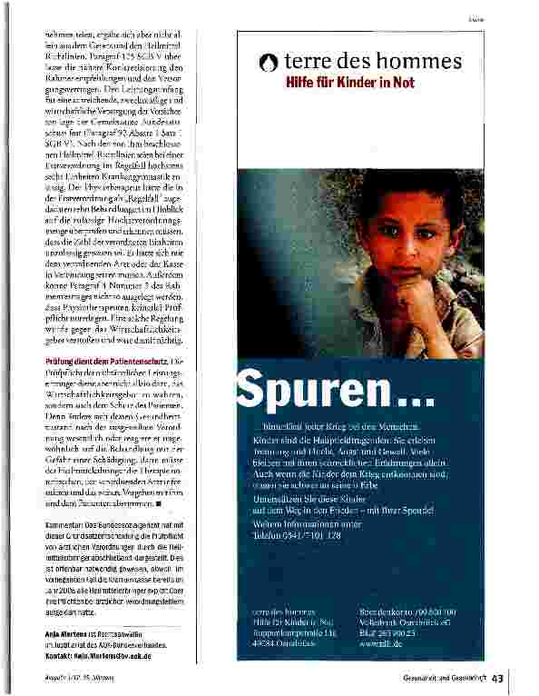 Vorschauseite 2: Prüfpflicht für Physiotherapeuten