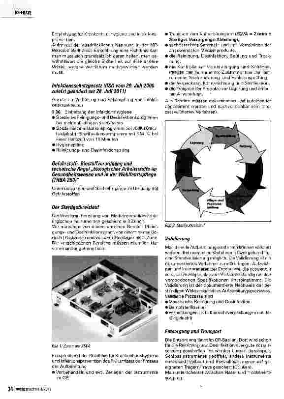 Vorschauseite 2: Wiederaufbereitung von chirurgischem Instrumentarium