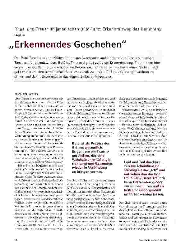 Vorschauseite 1: Erkennendes Geschehen