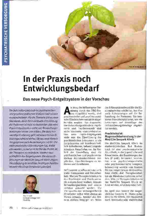 Vorschauseite 1: In der Praxis noch EntwicklungsbedarfDas neue Psych-Entgeltsystem in der Vorschau