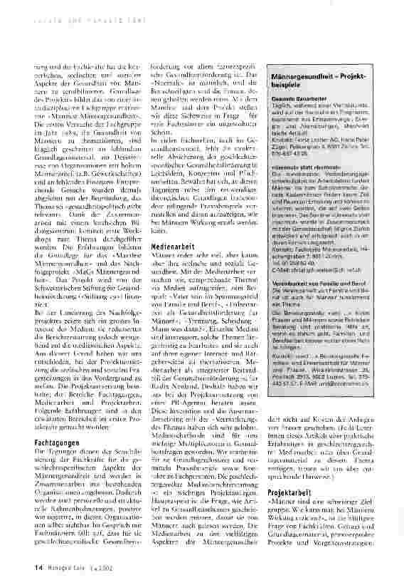 Vorschauseite 2: Männergesundheit