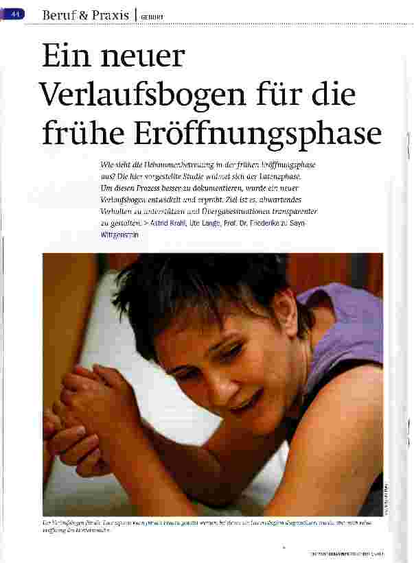 Vorschauseite 1: Ein neuer Verlaufsbogen für die frühe Eröffnungsphase