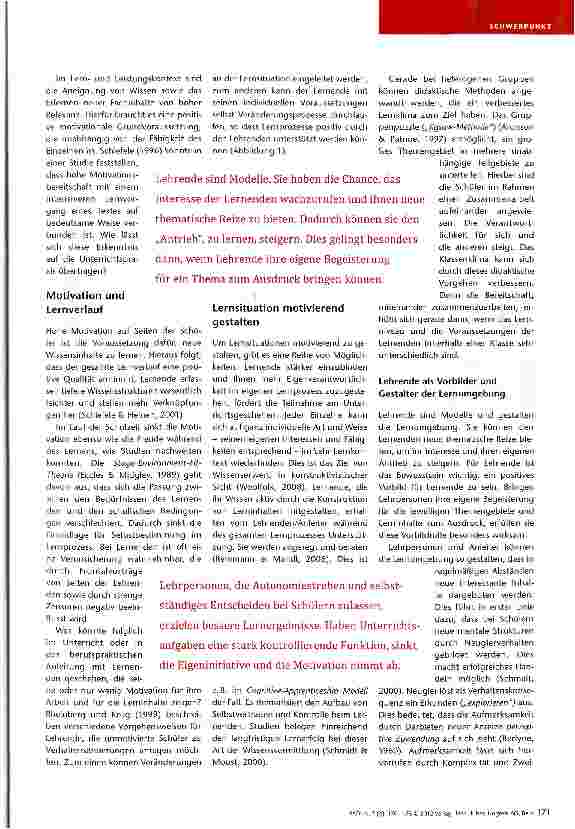 Vorschauseite 2: Motivation fördern in der schulischen und praktischen Berufsausbildung