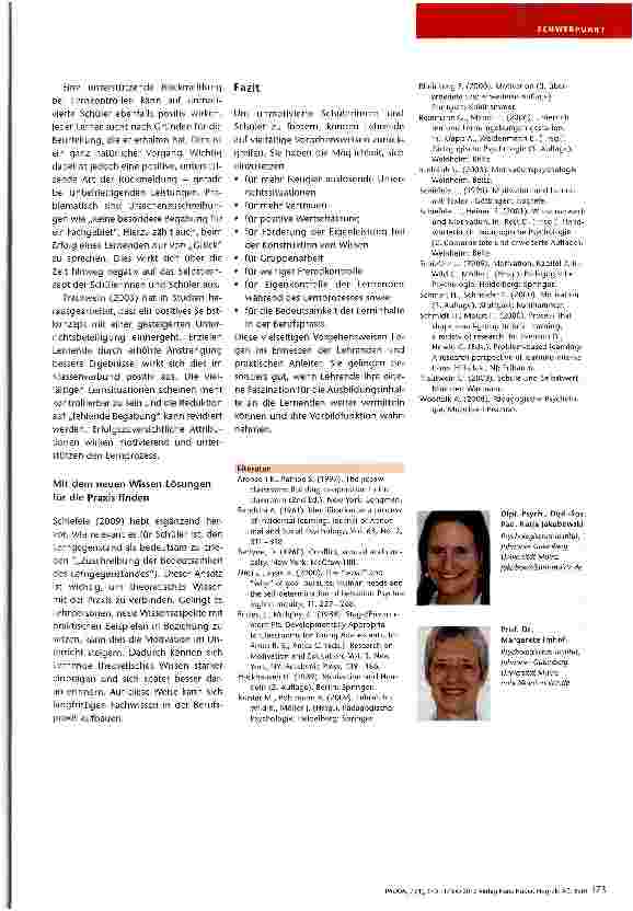 Vorschauseite 4: Motivation fördern in der schulischen und praktischen Berufsausbildung