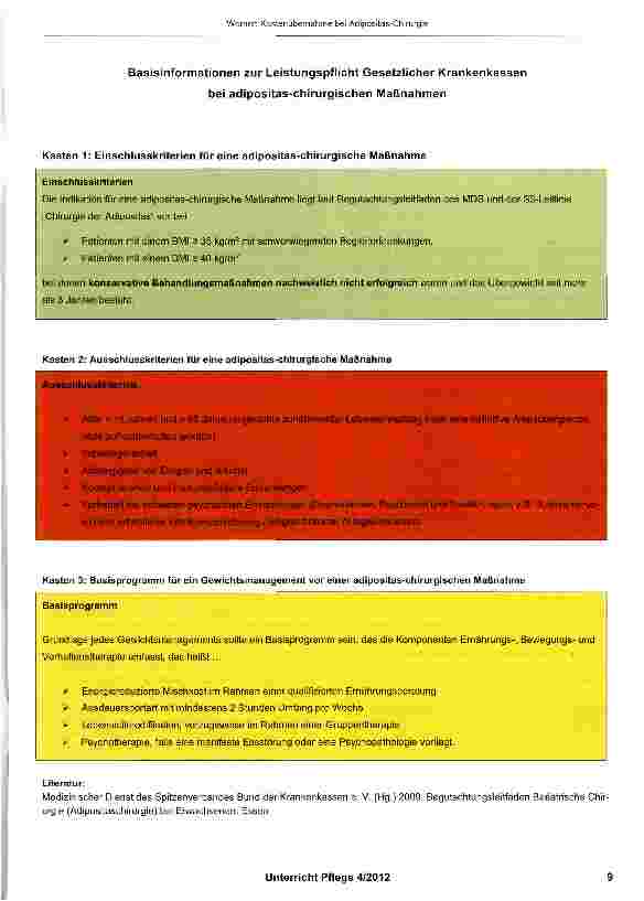 Vorschauseite 2: Adipositas-Chirurgie - Lifestyle oder medizinisch notwendig?