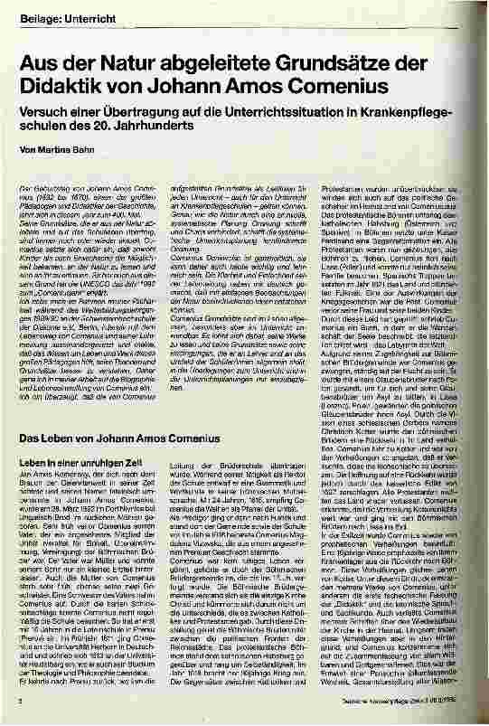 Vorschauseite 1: Aus der Natur abgeleitete Grundsätze der Didaktik von Johann Amos Comenius