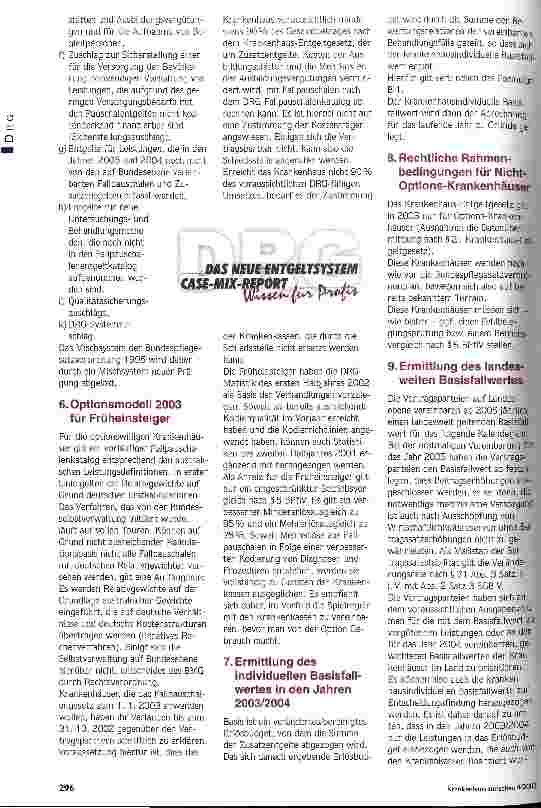 Vorschauseite 3: FPG: die 10 wichtigsten Eckpunkte Das Gesetz führt zu einem neuen Mischsystem für die Krankenhäuser