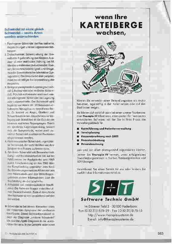 Vorschauseite 4: Schwindel in der geriatrischen Rehabilitation