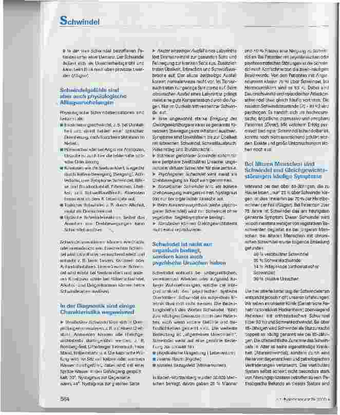 Vorschauseite 5: Schwindel in der geriatrischen Rehabilitation