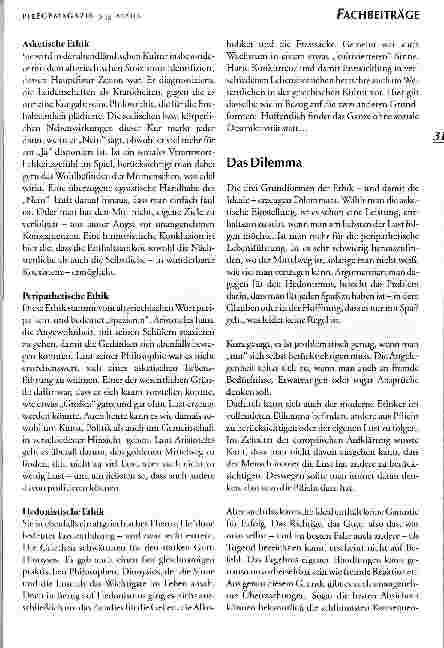 Vorschauseite 2: Drei Fragen an den Ethiker Angewandte Philosophie als Selbsthilfe im Helferberuf