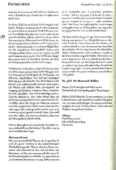 Vorschauseite 5: Drei Fragen an den Ethiker Angewandte Philosophie als Selbsthilfe im Helferberuf