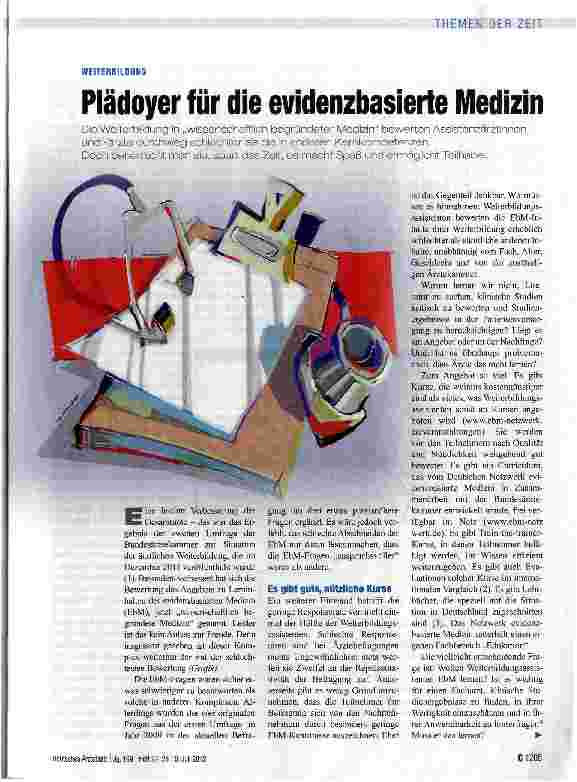 Vorschauseite 1: Plädoyer für die evidenzbasierte Medizin