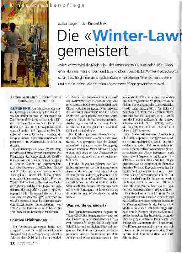 Vorschauseite 1: Die Winter-Lawine gemeistert