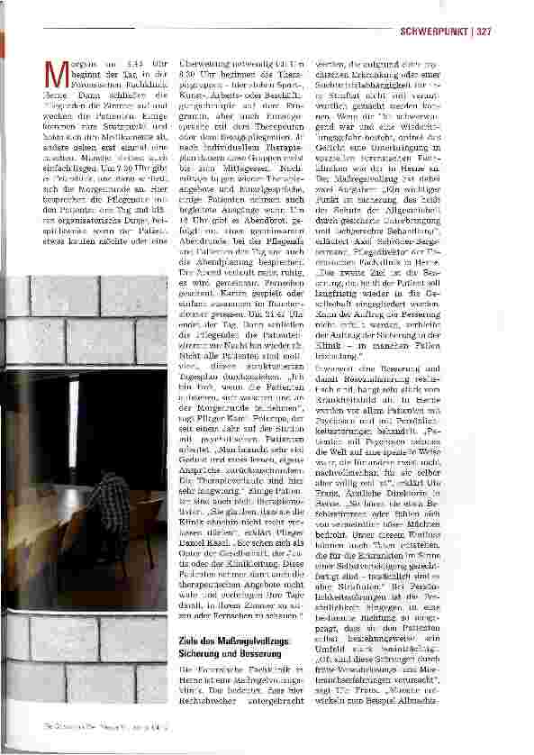 Vorschauseite 2: Therapie hinter Mauern