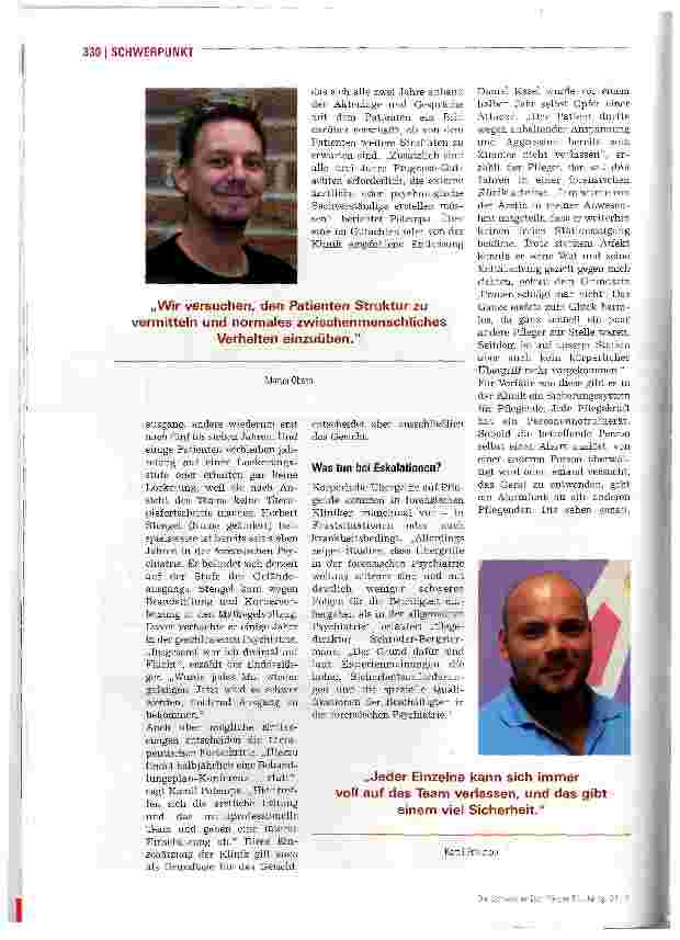 Vorschauseite 5: Therapie hinter Mauern