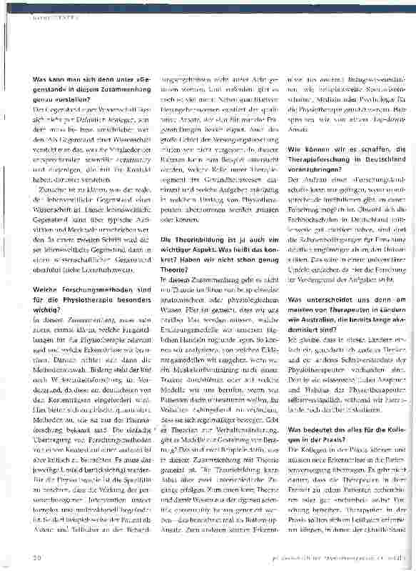 Vorschauseite 2: Entwicklung einer Therapiewissenschaft