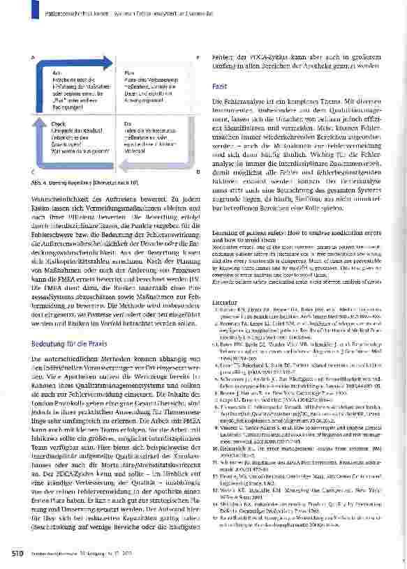 Vorschauseite 5: Patientensicherheit lernen -wie man Fehler analysiert und vermeidet
