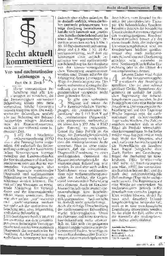 Vorschauseite 1: Vorund nachstationäre Leistungen