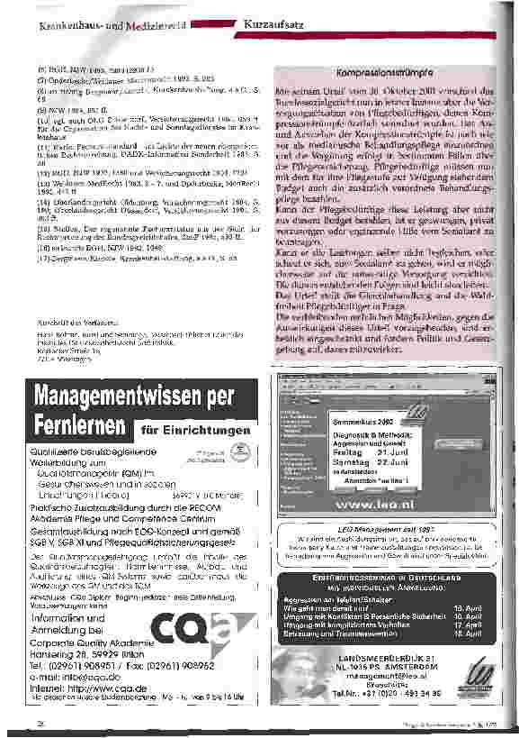 Vorschauseite 3: Juristische Beurteilung der Zulässigkeit und Risiken einer Beschäftigung von AiPs im Bereitschaftsdienst (1)