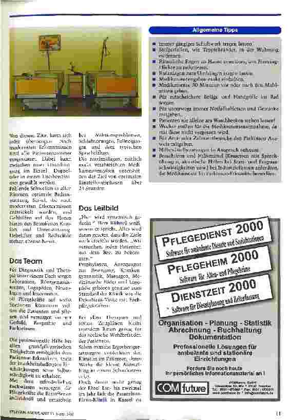Vorschauseite 2: Parkinson-Klinik mit besonderer Methode
