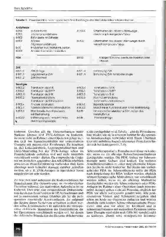 Vorschauseite 3: Die Einführung der DRGs Perspektiven und praktische Konsequenzen für die vier Säulen des Fachgebiets Anästhesiologie