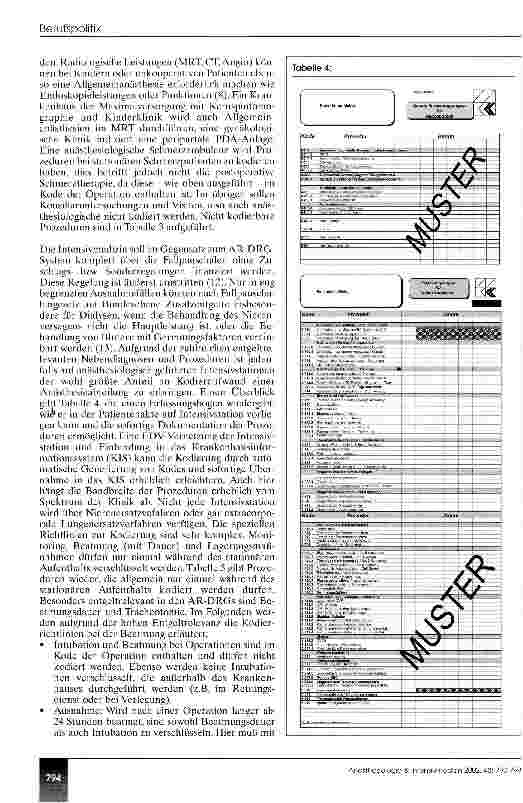Vorschauseite 5: Die Einführung der DRGs Perspektiven und praktische Konsequenzen für die vier Säulen des Fachgebiets Anästhesiologie