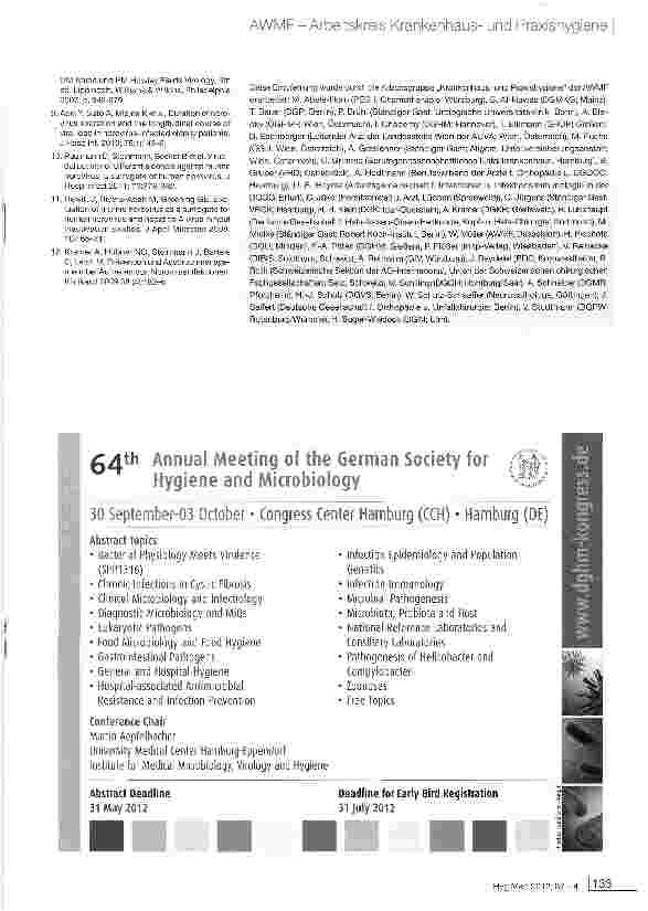 Vorschauseite 3: Hygienemaßnahmen bei Gastroenteritis-Ausbrüchen durch Noroviren AWMF-Register Nr. 029/037 / Klasse: S1+IDA
