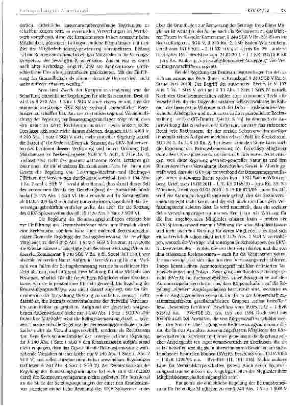 Vorschauseite 2: Beitragsverfahrensgrundsätze des GKV-Spitzenverbandes § 240 SGB V