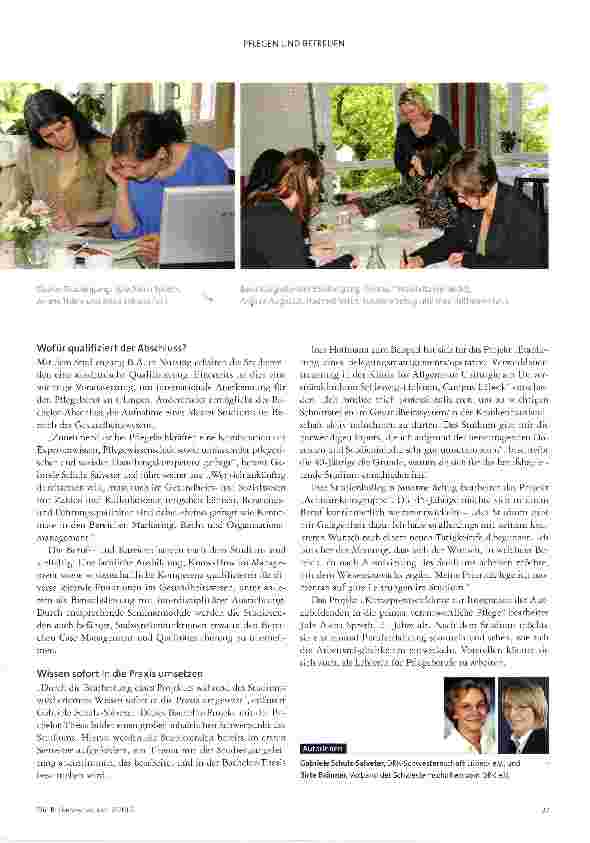 Vorschauseite 2: Gut aufgestellt mit B.A. in Nursing