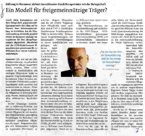 Vorschauseite 1: Ein Modell für freigemeinnützige Träger?