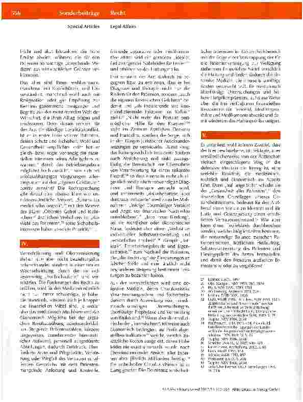 Vorschauseite 4: Das Gewissen des Arztes in einer verrechtlichten und ökonomisch geprägten Medizin