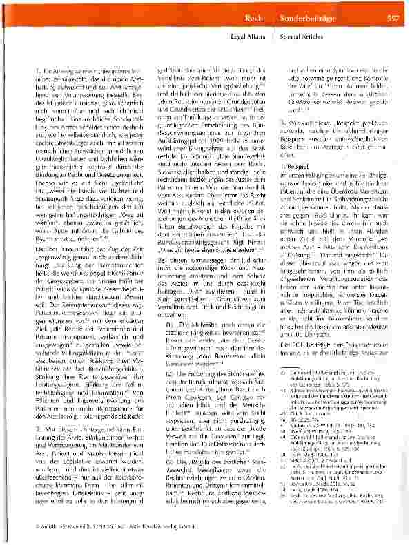 Vorschauseite 5: Das Gewissen des Arztes in einer verrechtlichten und ökonomisch geprägten Medizin