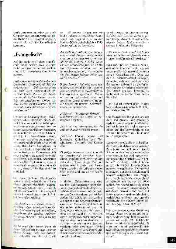 Vorschauseite 4: Unser Krankenhaus: evangelisch?! Frage und Behauptung