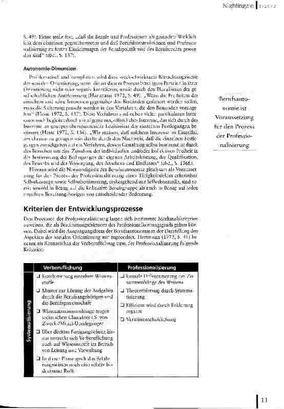 Vorschauseite 4: Professionalisierung der Altenpflege Aufruf zur Umkehr eines Verständnisses