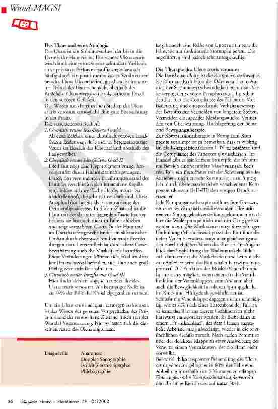 Vorschauseite 2: Moderne Ulcus-Cruris-Therapie