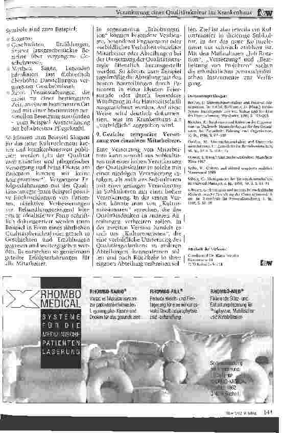 Vorschauseite 4: Verankerung einer Qualitätskultur im Krankenhaus Teil II: Ansatzpunkte und Maßnahmen
