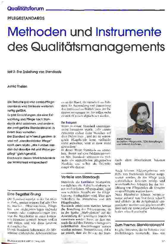 Vorschauseite 1: Methoden und Instrumente des Qualtitätsmanagements Teil 2