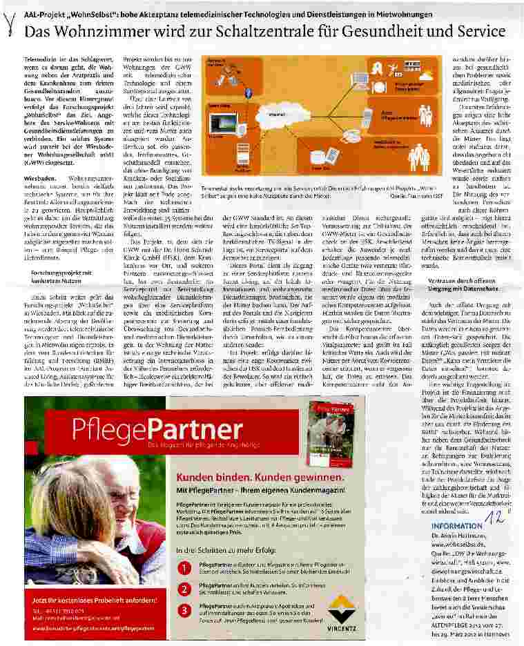 Vorschauseite 1: Das Wohnzimmer wird zur Schaltzentrale für Gesundheit und Service