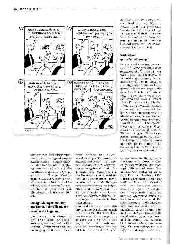 Vorschauseite 3: Change Management in Einrichtungen des Gesundheitswesens