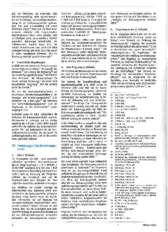 Vorschauseite 2: 20 Jahre Betreuungsrecht - Rückblick und Ausblick