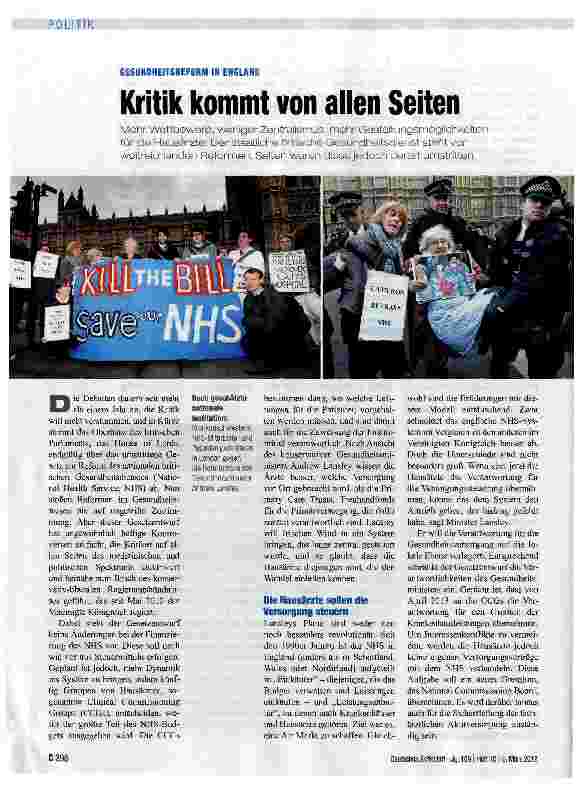 Vorschauseite 1: Kritik kommt von allen Seiten