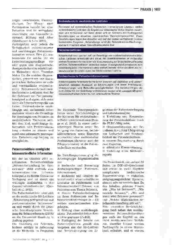 Vorschauseite 2: Meilenstein in der Patienteninformation