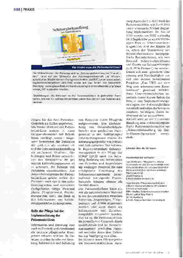 Vorschauseite 3: Meilenstein in der Patienteninformation