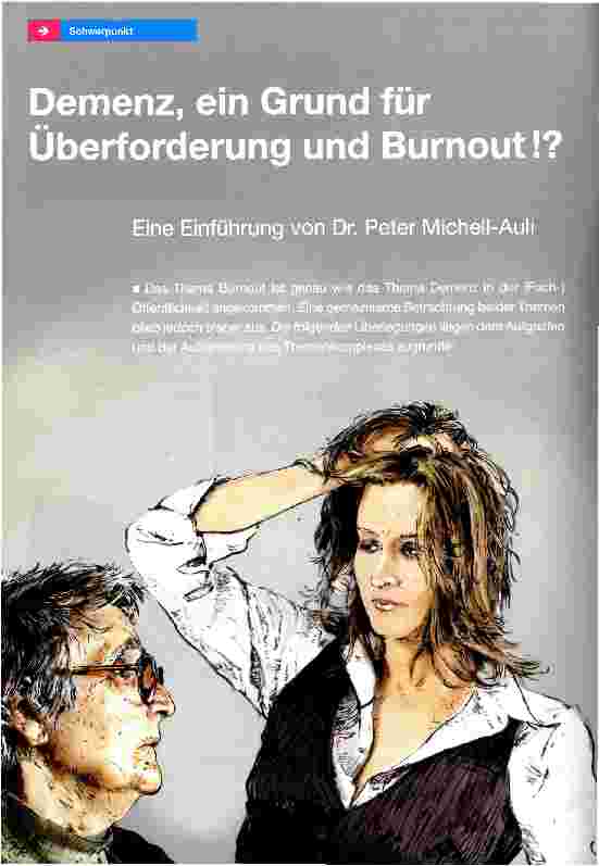 Vorschauseite 1: Demenz, ein Grund für Überforderung und Burnout!?