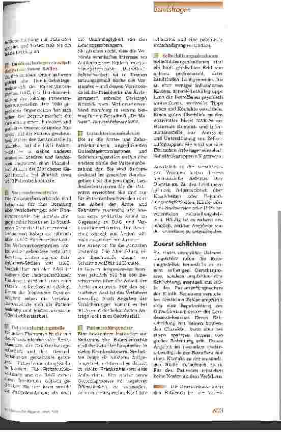 Vorschauseite 2: Patientenrechte werden immer wichtiger