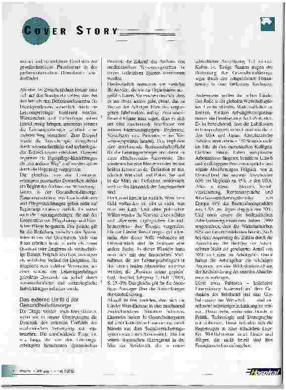 Vorschauseite 2: Medizinische Versorgungsketten heute und morgen
