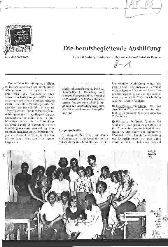 Vorschauseite 1: Die berufsbegleitende Ausbildung