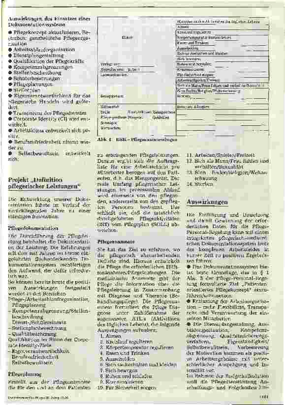 Vorschauseite 3: Auswirkungen auf den Pflegedienst Beispiel: Pflegerisch-medizinische Dokumentation
