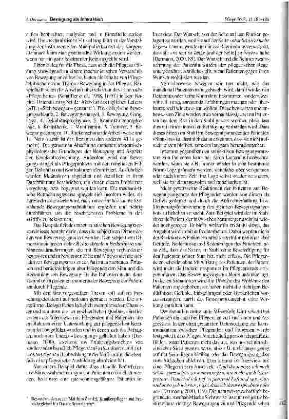 Vorschauseite 2: Bewegung als Interaktion - Systemisch-konstruktivistische Sichweise von Bewegung und Konsequenzen für die Pflege